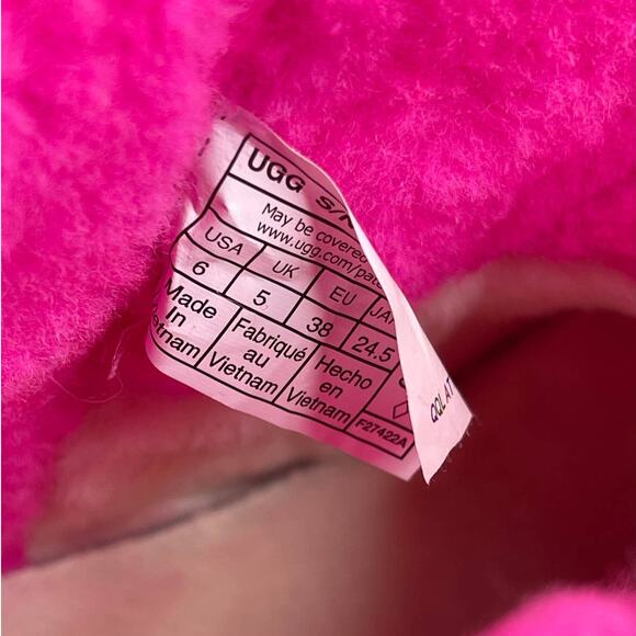 Ugg Classic Mini Pink Clear Waterproof Boots Women’s Size 6 (S/N 1112386K) - Picture 10 of 10
